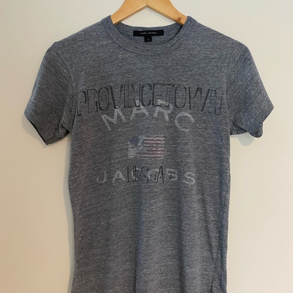 Marc Jacobs Provincetown Heather Gray Graphic Tee
